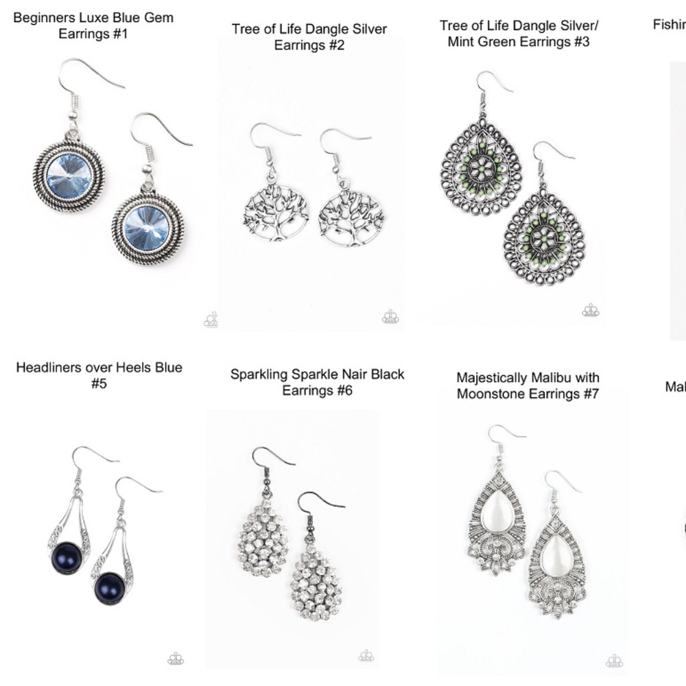 8 Pairs of Silver French Hook Earrings-Paparazzi